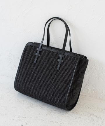 【IACUCCI】ラフィア調トートバッグ