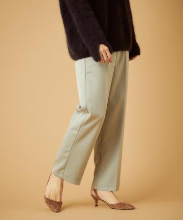 ドレープサテンテーパードパンツ