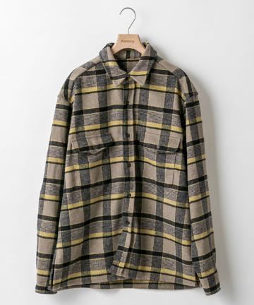 Layered flannel shirt