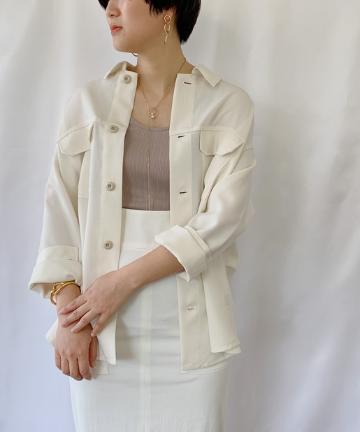 ミリタリーシャツブルゾン