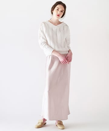 【CLASSY3月号掲載】サテンマキシマーメイドスカート