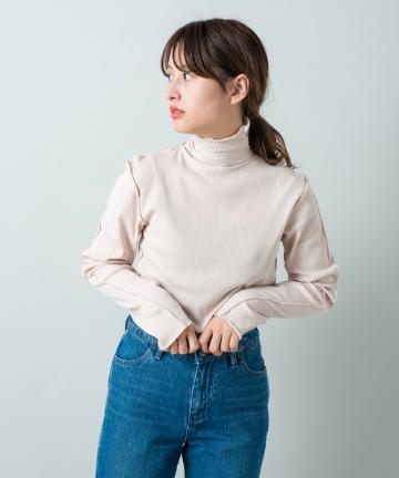 テレコメロウハイネックロンTEE