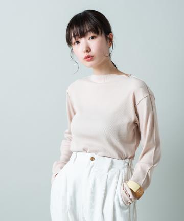 テレコメロウクルーネックロンTEE