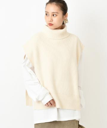 タートルニットベスト