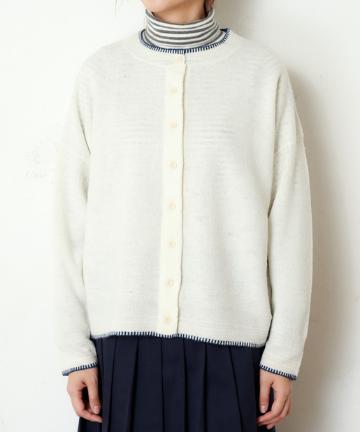 クルーネックカーディガン