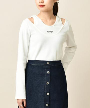 [mline]ミニロゴリブトップス