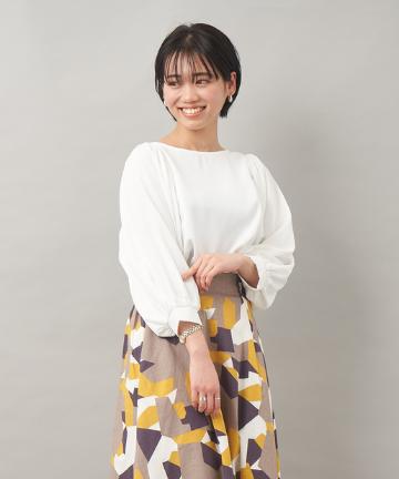 Chez toi(シェトワ) 【ふんわり袖】ギャザースリーブブラウス