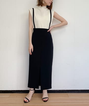 サスペンダー2wayスカート