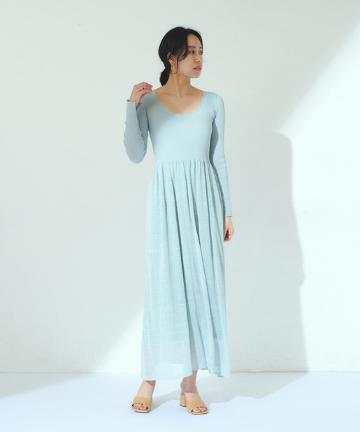 【HERITANOVUM】 リネンニットワンピース