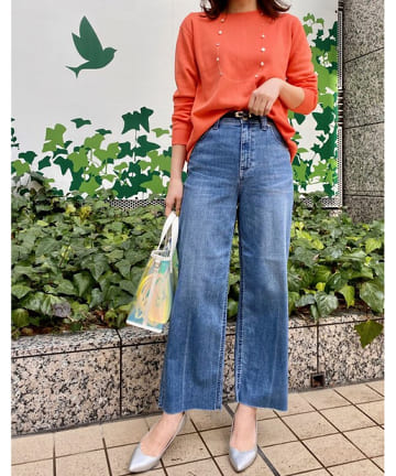 バックZIPニット