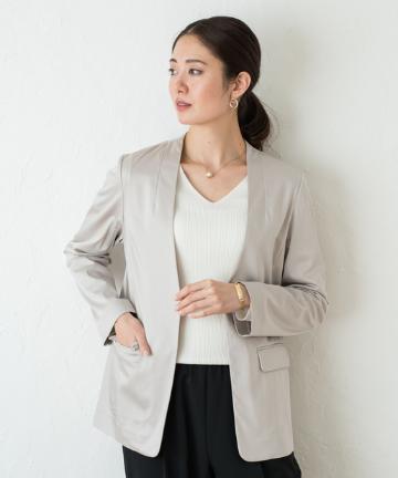 裾ねじりジャケット