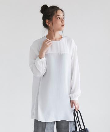 ロングチュニックブラウス