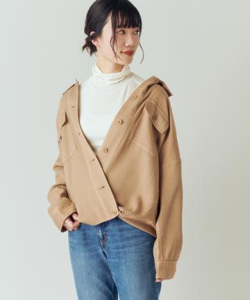 2WAYカシュクールミリタリーシャツ