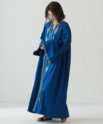 刺繍ボリュームワンピース