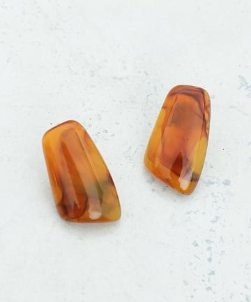 ベッコウプレートピアス