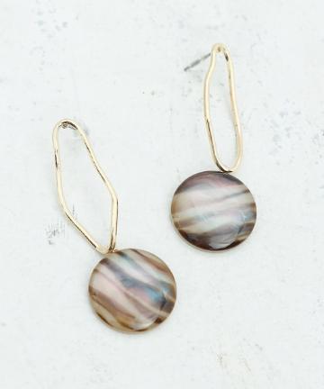 プレートフープピアス