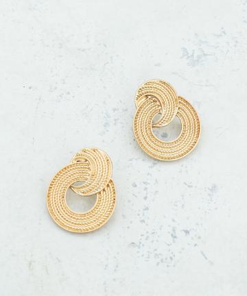 ダブルサークルピアス