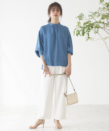 【MUVEIL(ミュベール)】デニムワイドパンツ