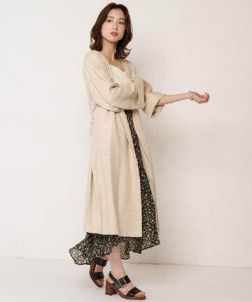 リネンレーヨンガウン