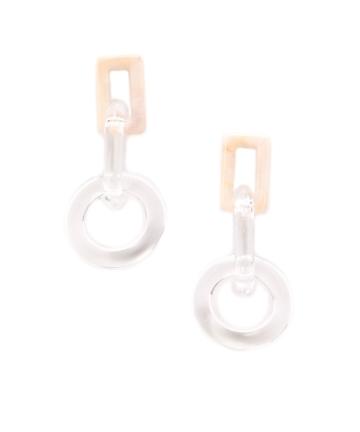 クリアチェーンピアス