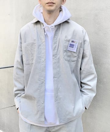 DEEVOOコーデュロイリングドットシャツ /セットアップ