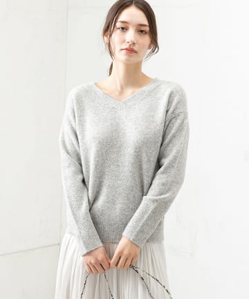 【再値下げ】FOX 混Vネックニット