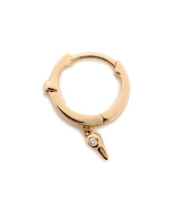 【MARIA BLACK】Diamond Dangle Huggie ピアス