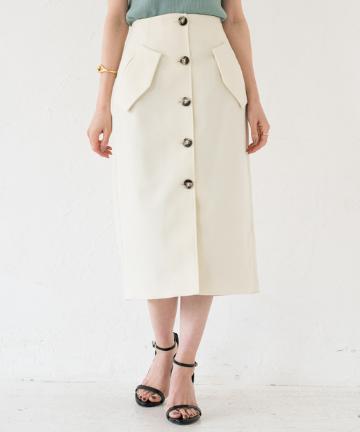 【BAUM UND PFERDGARTEN】ホワイトタイトスカート