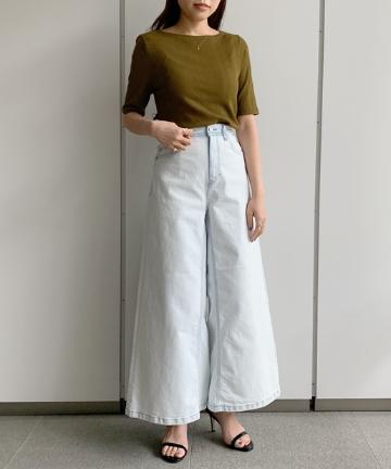 【YANUK/ヤヌーク】スーパーワイドデニムパンツ