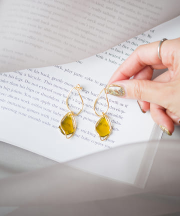 prose verse(プロズヴェール) ひし形メタルXクリアピアス