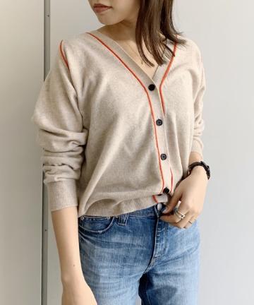 【DEMYLEE】パイピングカーディガン