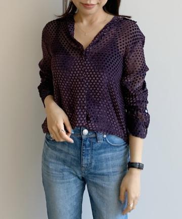 【EQUIPMENT】スターシースルーブラウス