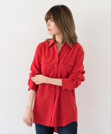 【EQUIPMENT】定番ポケットブラウス