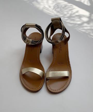 【MAURO de BARI】アンクルコードサンダル