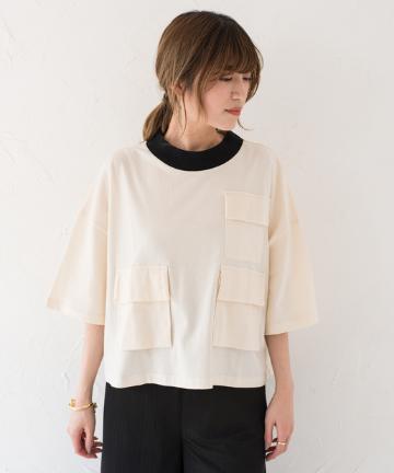 【TELA】3ポケットショートプルオーバー