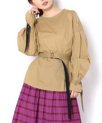 【TELA】オープンショルダーシャツ