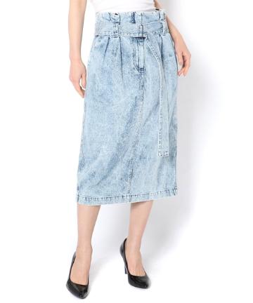 【TELA】ブリーチデニムスカート