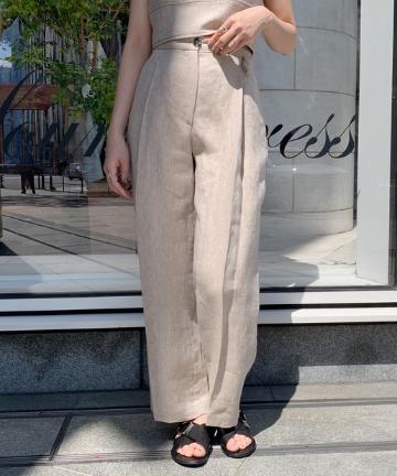 【TELA】リネンワイドパンツ