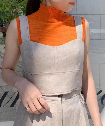 【TELA】リネンビスチェ