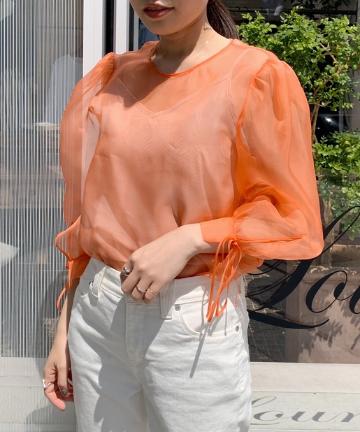 【TELA】 チュールブラウス