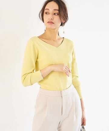 【手洗い可・前後2WAY可】総針ニット