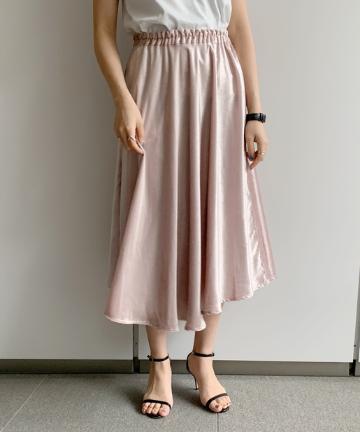 【XiRENA】ベロアつやスカート