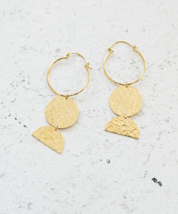 【LENA BERNARD】丸半月ピアス