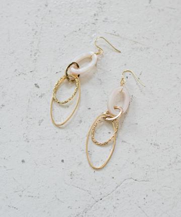 【a.v.max】楕円コンビピアス