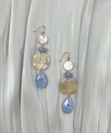 【a.v.max】カラーストーンピアス