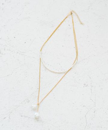 【a.v.max】コンビパール2連ネックレス