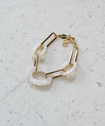 【a.v.max】 ホワイトべっ甲コンビブレス