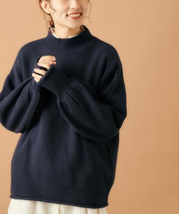 ふわもちモックネックプルオーバー