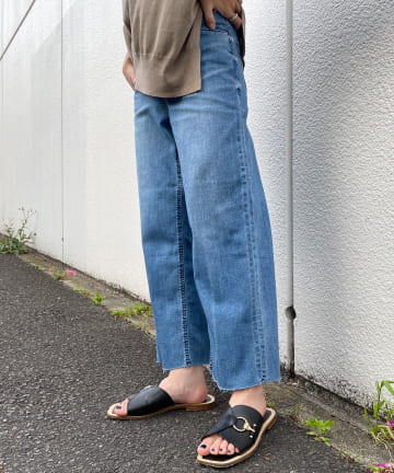 【YANUK/ヤヌーク】ワイドストレートデニムパンツ LILITH/リリス