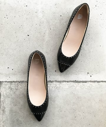 【マカロンFoot】スタッズパンプス